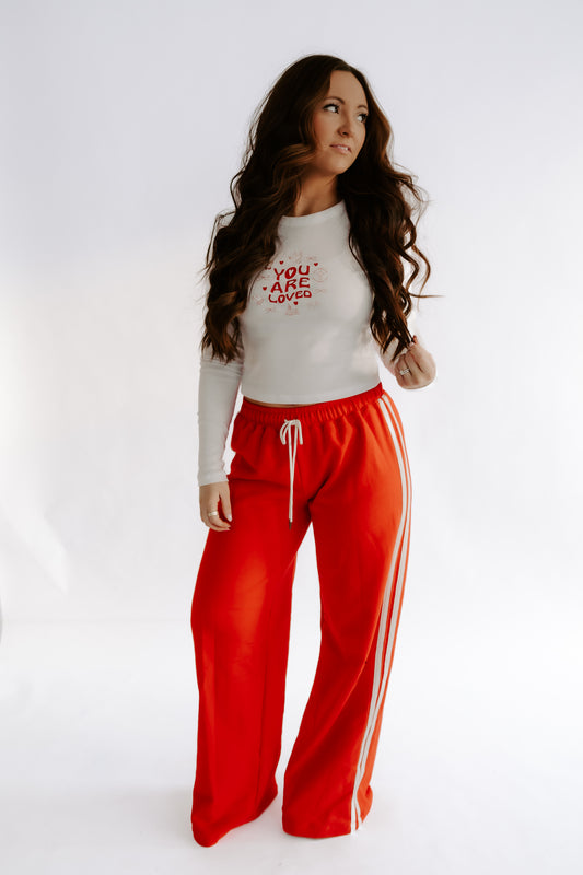 You are loved baby tee long sleeve