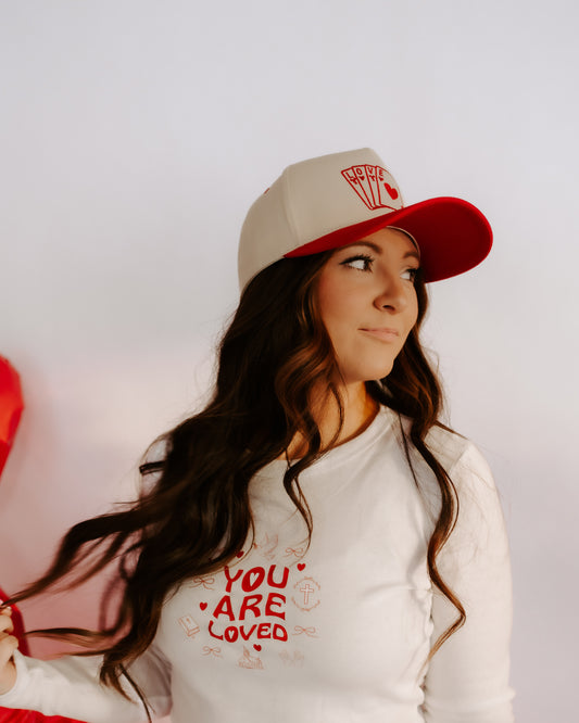 You are loved baby tee long sleeve