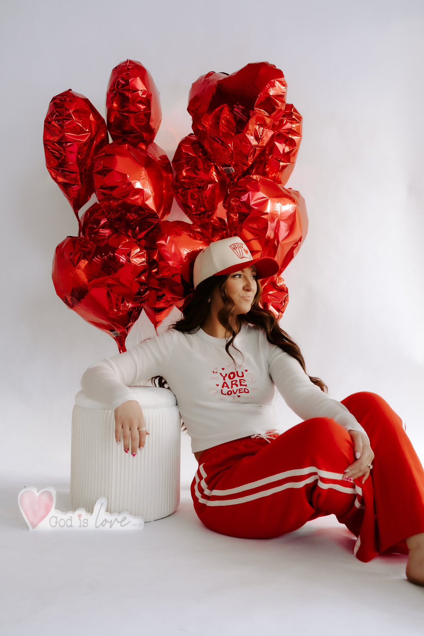 You are loved baby tee long sleeve